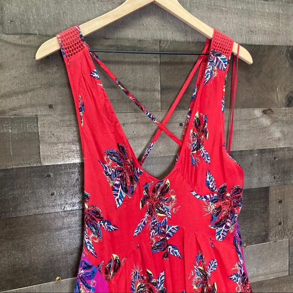 Free People Thought I Was Dreaming Dress in Red - Picture 5 of 16